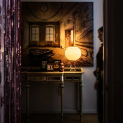 Foscarini pöytävalaisin Buds 3, valkoinen, lasi, muovi, E27