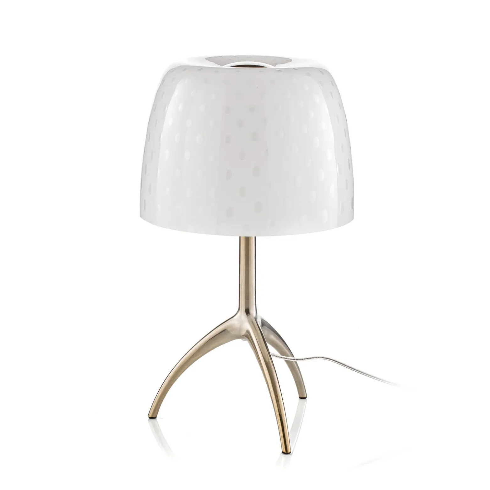 Foscarini pöytävalaisin Lumiere 30, 35 cm, kuplalasi, päälle/pois
