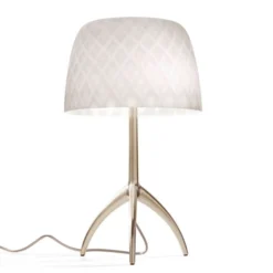 Foscarini pöytävalaisin Lumiere 30, 35 cm, Pastille, päälle/pois