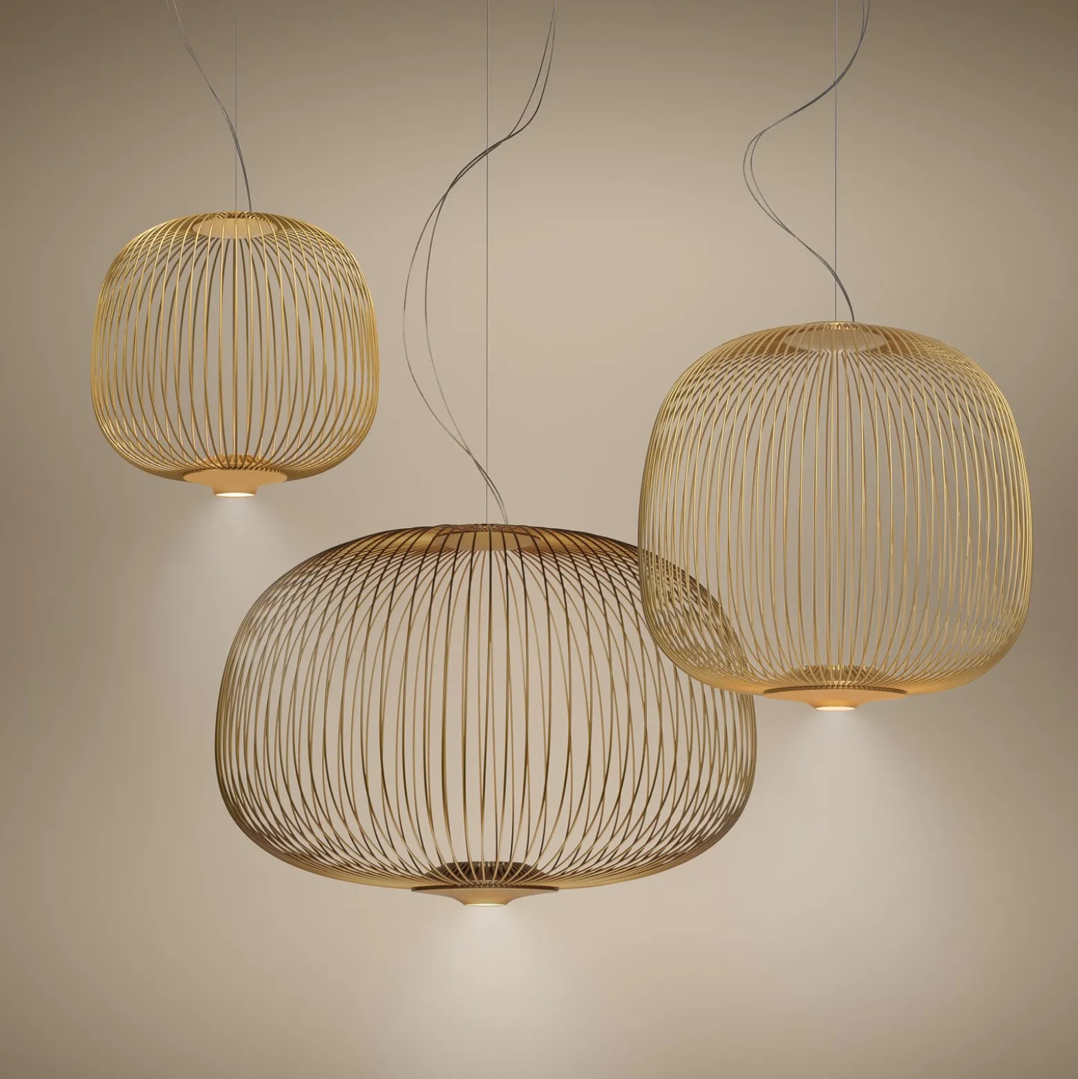 Foscarini Spokes 2 piccola MyLight, kulta