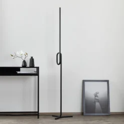 Foscarini Tobia terra -LED-lattiavalo, musta