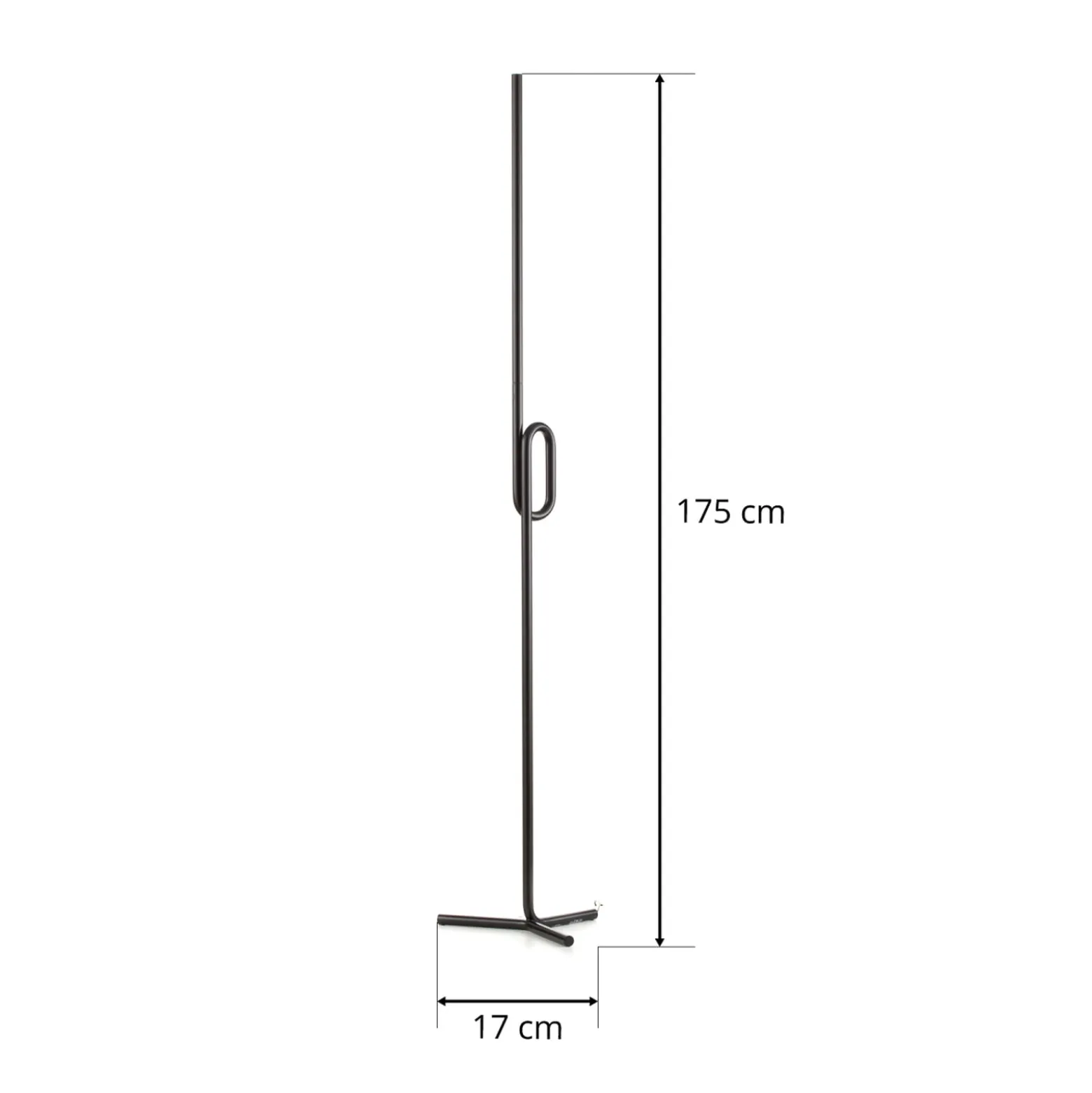 Foscarini Tobia terra -LED-lattiavalo, musta