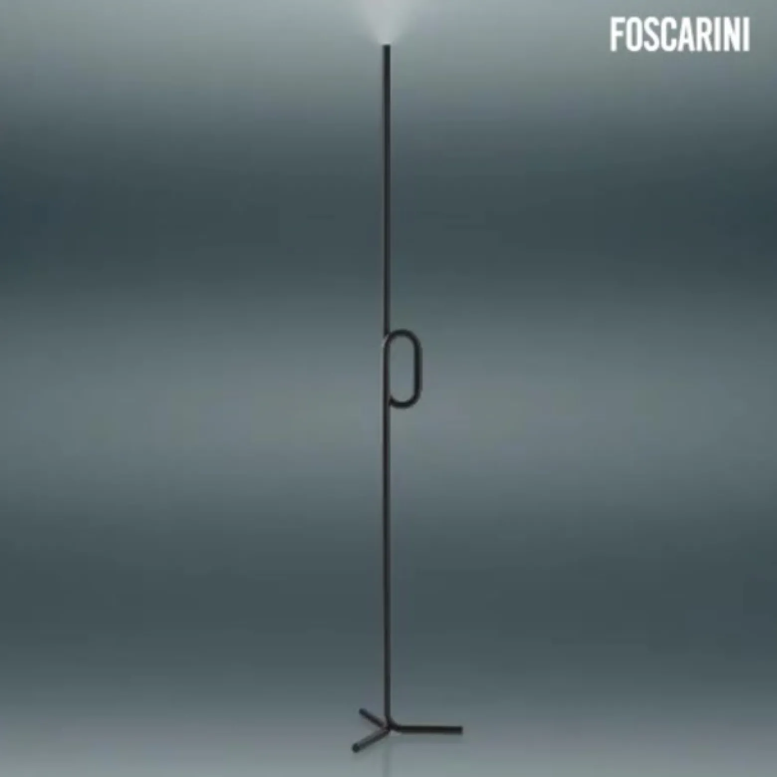 Foscarini Tobia terra -LED-lattiavalo, musta
