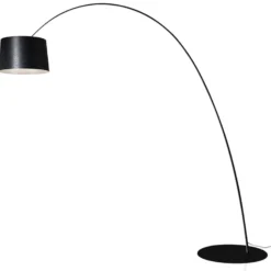 Foscarini Twiggy Elle -LED-lattiavalo, musta
