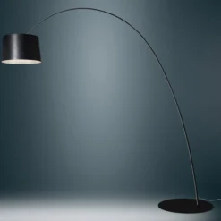 Foscarini Twiggy Elle -LED-lattiavalo, musta