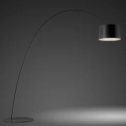 Foscarini Twiggy Elle -LED-lattiavalo, musta