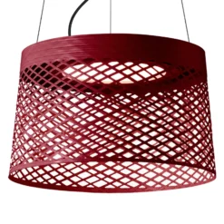 Foscarini Twiggy Grid LED-riippuvalaisin, karmiini