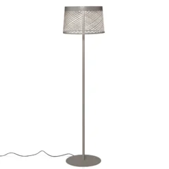Foscarini Twiggy Grid lettura -lattiavalaisin, greigea