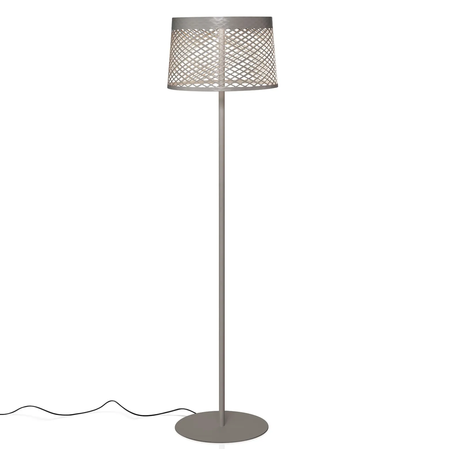Foscarini Twiggy Grid lettura -lattiavalaisin, greigea