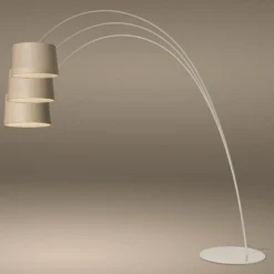 Foscarini Twiggy Wood MyLight -lattiavalo, greige