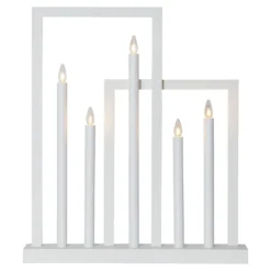 Frame-ikkunakynttelikkö, 5-lamppuinen, valkoinen