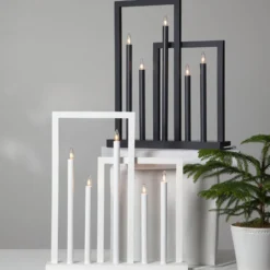 Frame-ikkunakynttelikkö, 5-lamppuinen, valkoinen