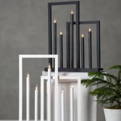 Frame-ikkunakynttelikkö, 5-lamppuinen, valkoinen