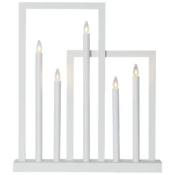 Frame-ikkunakynttelikkö, 5-lamppuinen, valkoinen