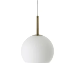 FRANDSEN Ball-riippuvalaisin, opaalinvalkoinen, Ø 18 cm, lasi