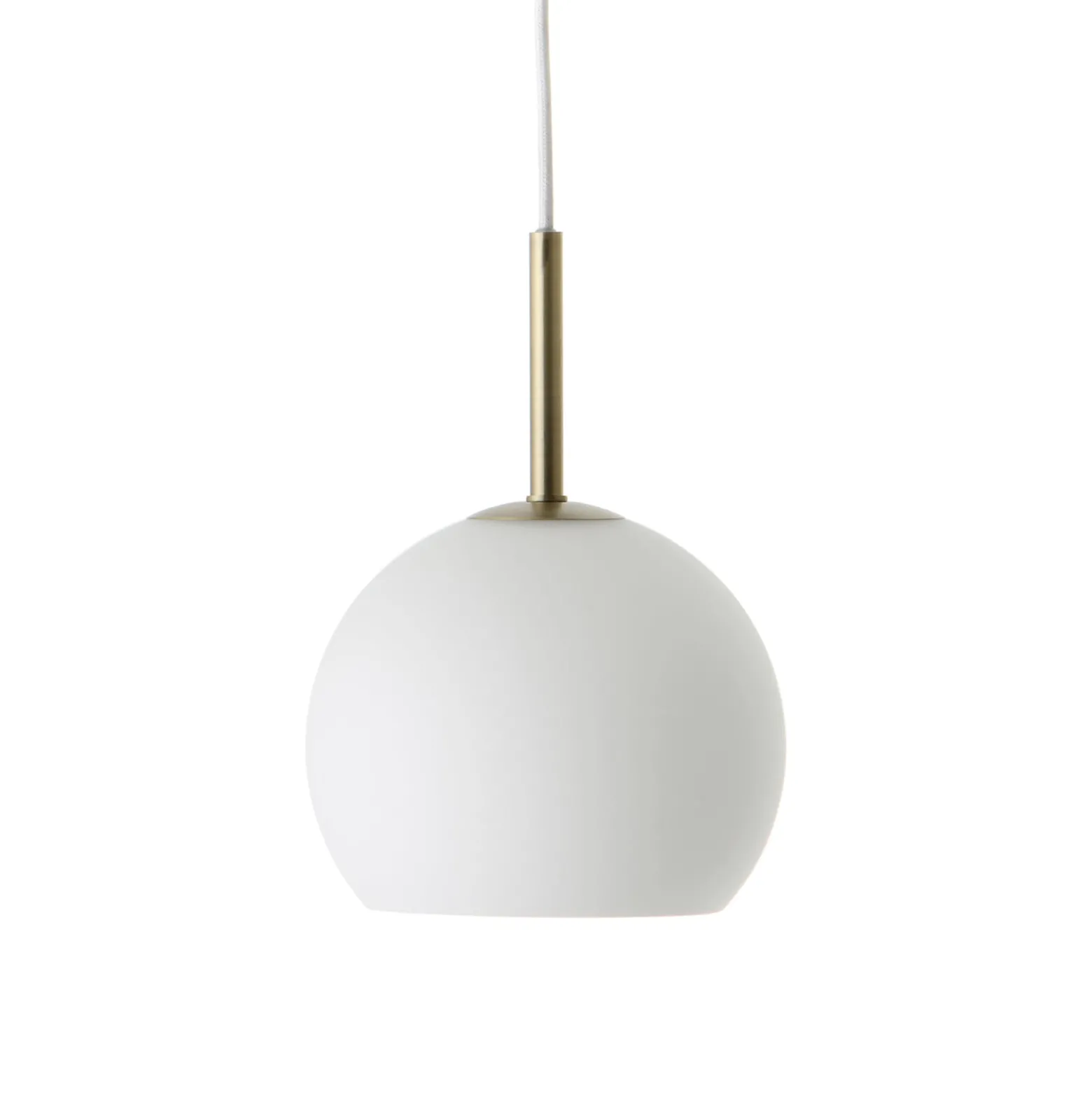 FRANDSEN Ball-riippuvalaisin, opaalinvalkoinen, Ø 18 cm, lasi