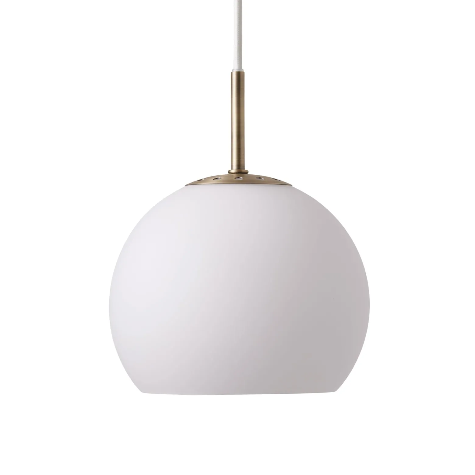 FRANDSEN Ball-riippuvalaisin, opaalinvalkoinen, Ø 18 cm, lasi
