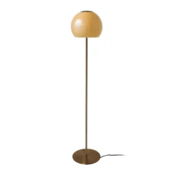 FRANDSEN lattiavalaisin Ball Glass, keltainen, lasi, 130 cm, E27
