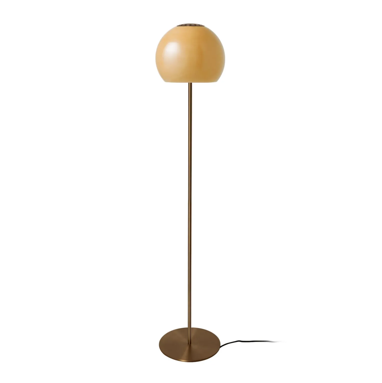FRANDSEN lattiavalaisin Ball Glass, keltainen, lasi, 130 cm, E27