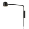 FRANDSEN LED-seinävalaisin Satellite, musta, ulkonema 47 cm