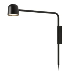 FRANDSEN LED-seinävalaisin Satellite, musta, ulkonema 47 cm