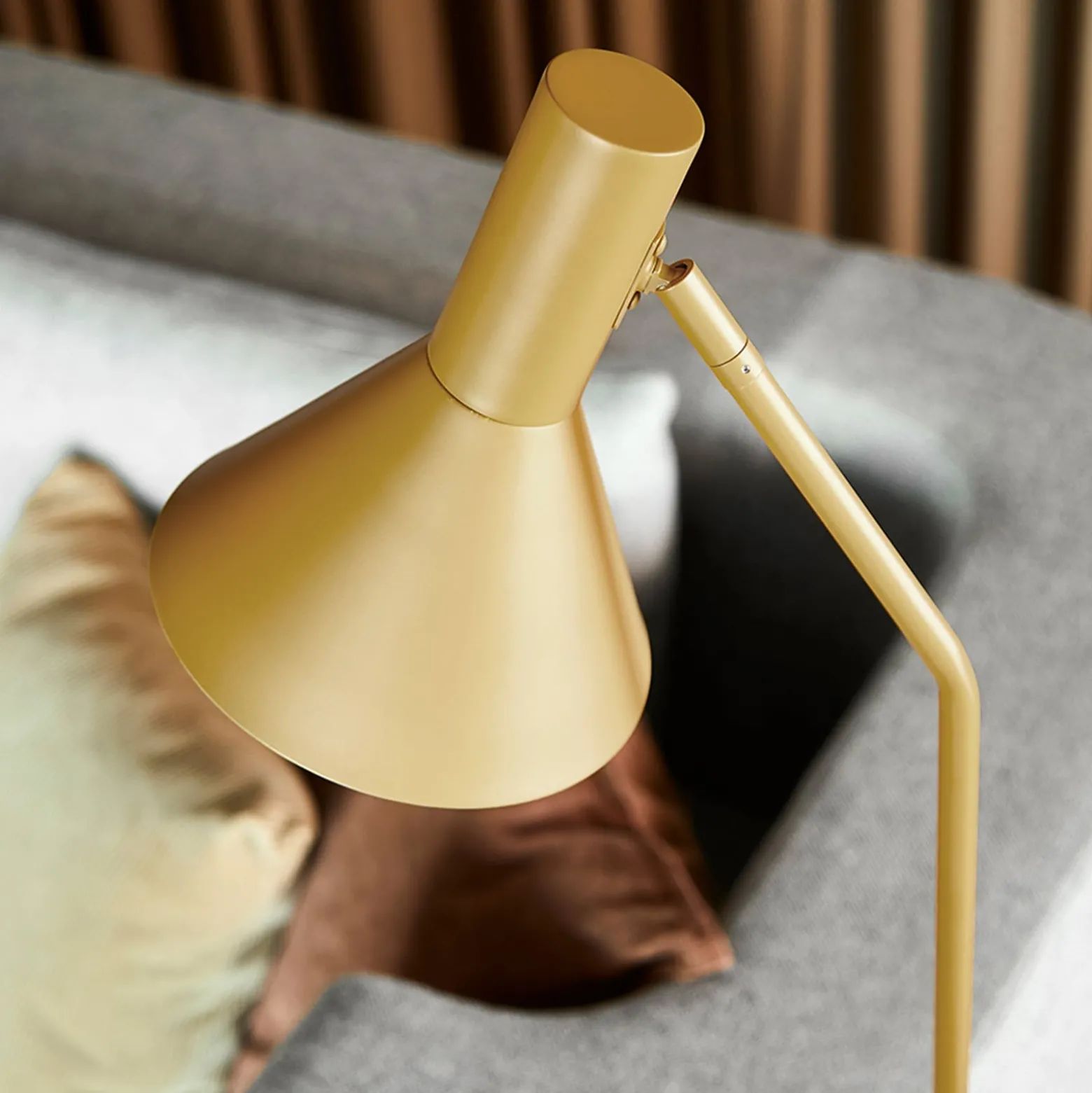 FRANDSEN Lyss-lattiavalaisin, vaaleanruskea, metalli, 150 cm, E27