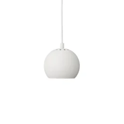 FRANDSEN riippuvalaisin Ball, valkoinen mattapintainen, Ø 12 cm