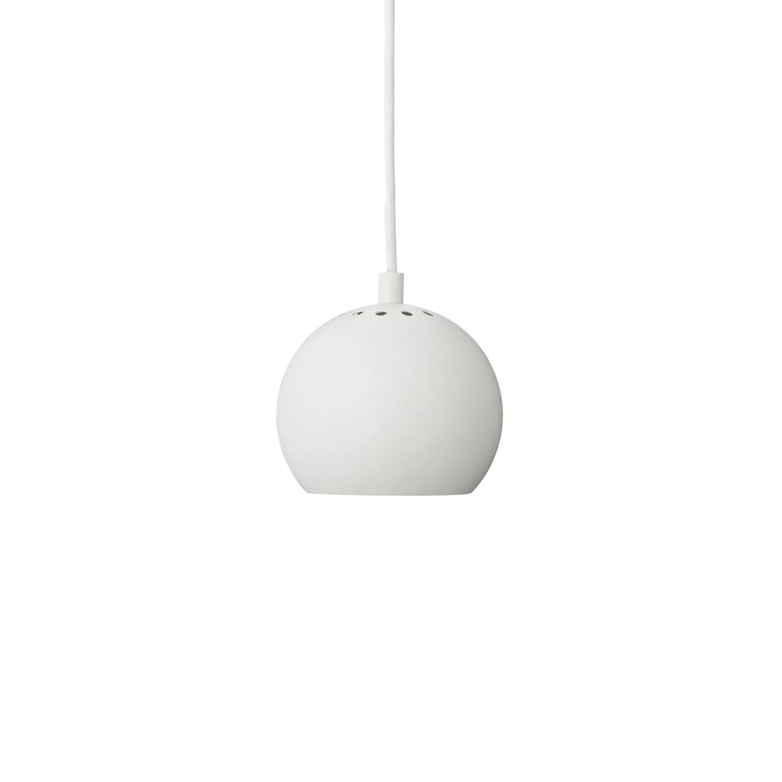 FRANDSEN riippuvalaisin Ball, valkoinen mattapintainen, Ø 12 cm