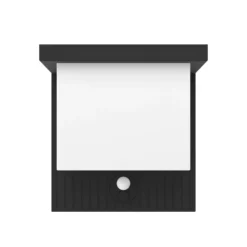 Frigento-LED-aurinkokäyttöinen seinävalaisin, musta, korkeus 15 cm,