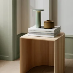 Fritz Hansen LED-akku-pöytävalaisin Solae, vihreä, alumiini, IP44