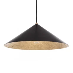 Fuji-riippuvalaisin, komposiittikuitu, musta/kullanvärinen, Ø 50 cm