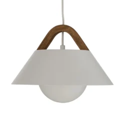 Funda-riippuvalaisin, valkoinen, pituus 110 cm, 3-lamppuinen, metalli/lasi