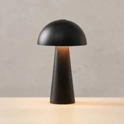 Fungi-akku-pöytävalaisin ulkokäyttöön, musta