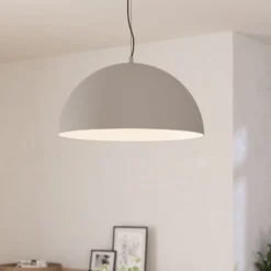 Gaetano 1 riippuvalaisin, Ø 53 cm, harmaa/valkoinen, teräs