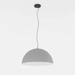 Gaetano 1 riippuvalaisin, Ø 53 cm, harmaa/valkoinen, teräs