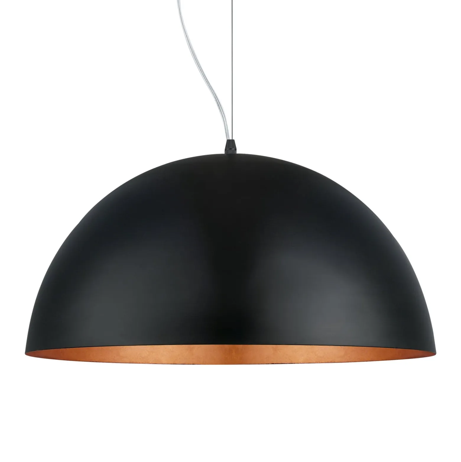 Gaetano 1 riippuvalaisin, Ø 53 cm, musta/kupari, teräs