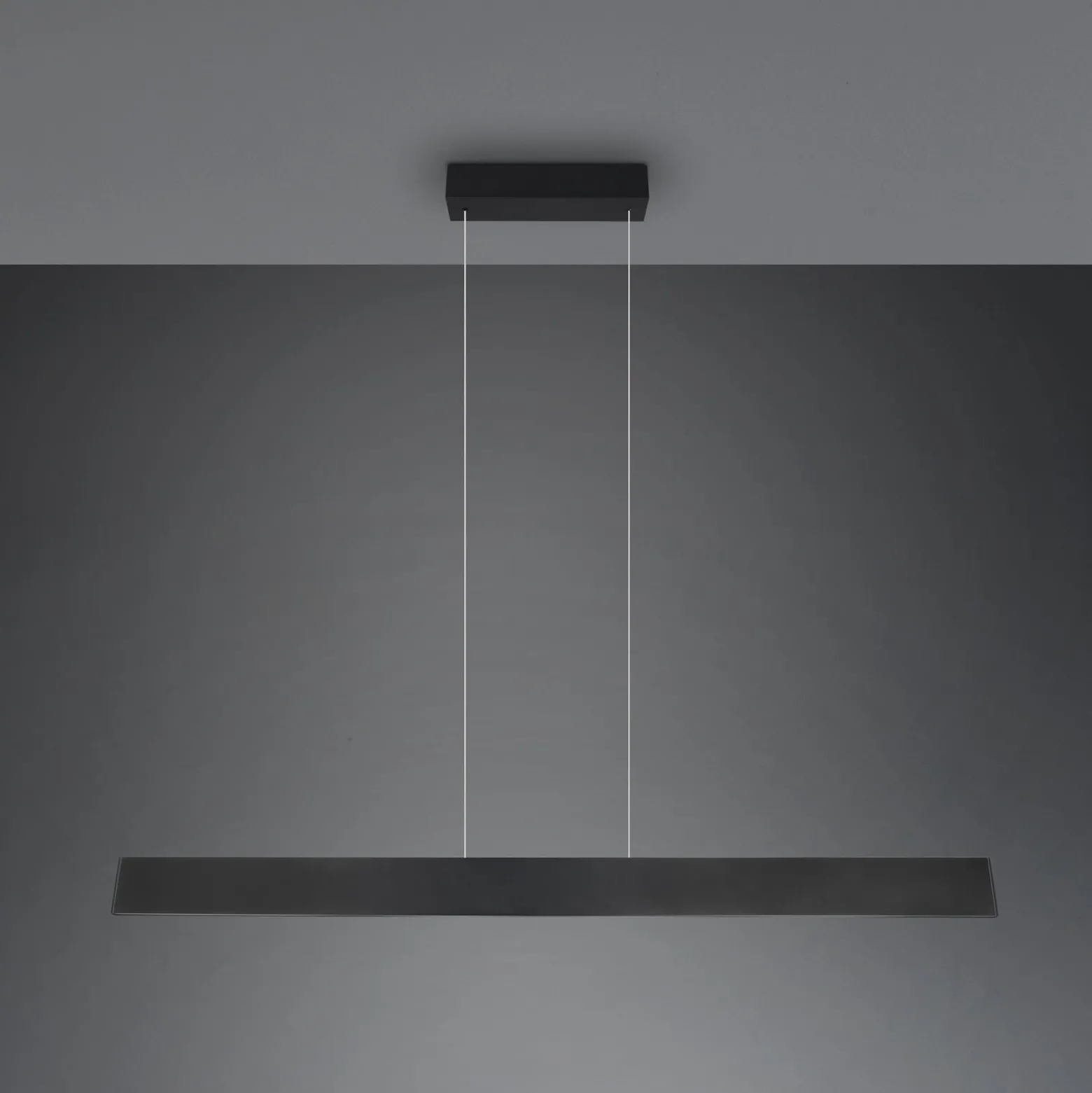 Galway LED-riippuvalaisin, mattamusta, ylös/alas, CCT, metallia