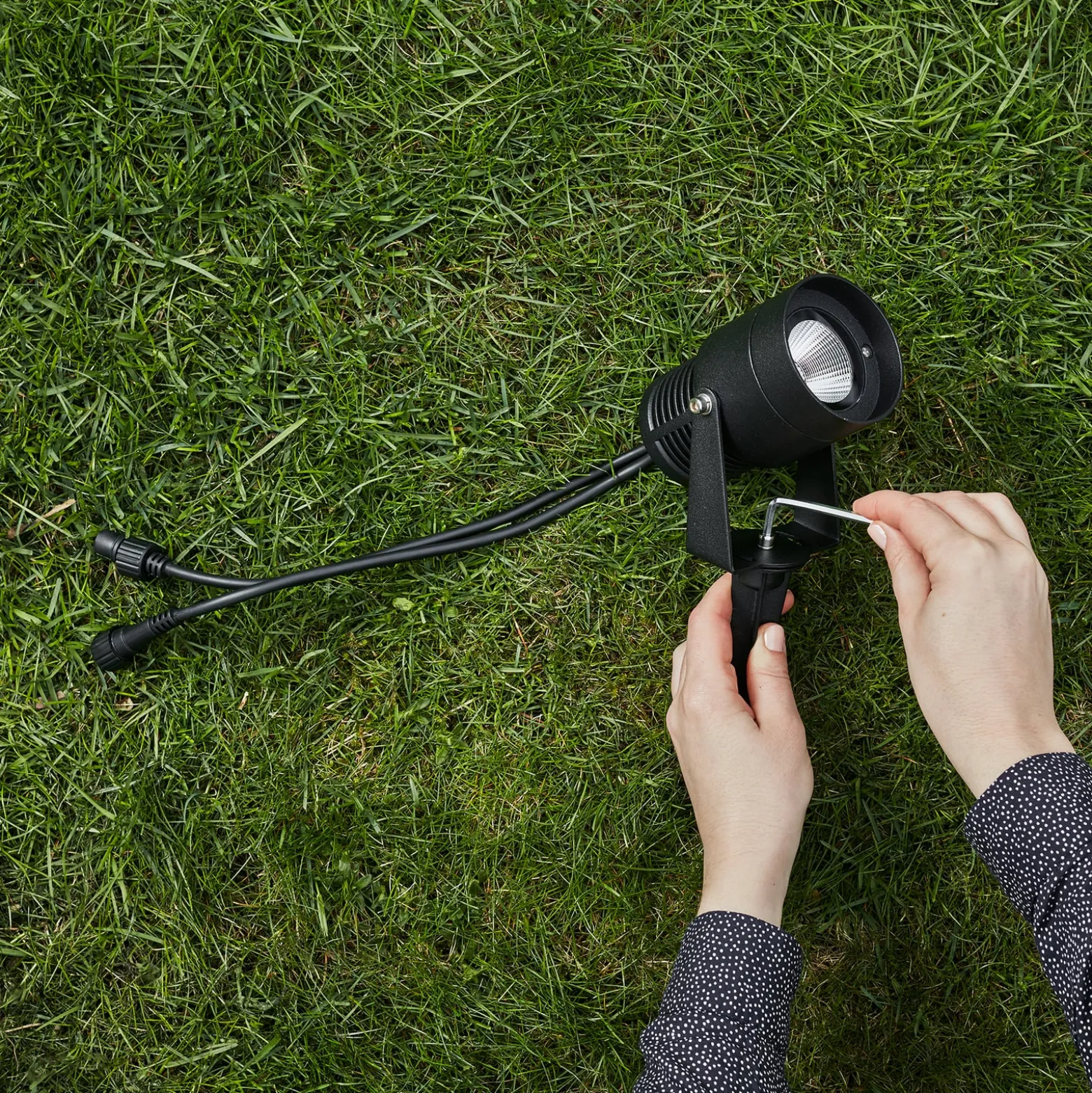 Garden 24 LED-kohdevalaisin, musta, 3 wattia