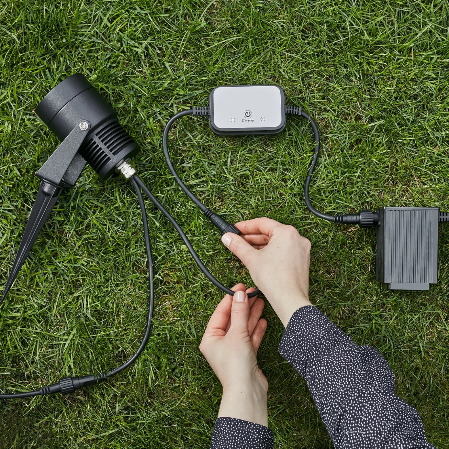 Garden 24 LED-kohdevalaisin, musta, 3 wattia