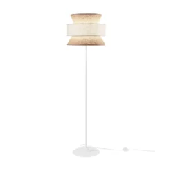 Gazebo-maavalaisin, luonnonväri/beige, korkeus 147 cm, rottinki/kangas