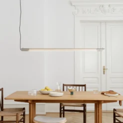 GEJST Radent-riippuvalaisin, teräksenharmaa, pituus 138 cm, G13 LED