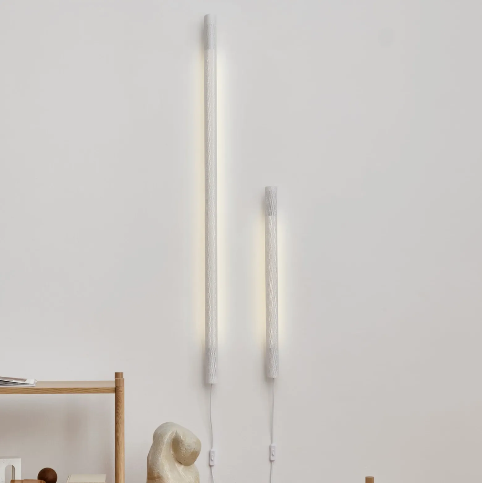 GEJST seinävalaisin Radent, valkoinen, korkeus 135 cm, G13 LED