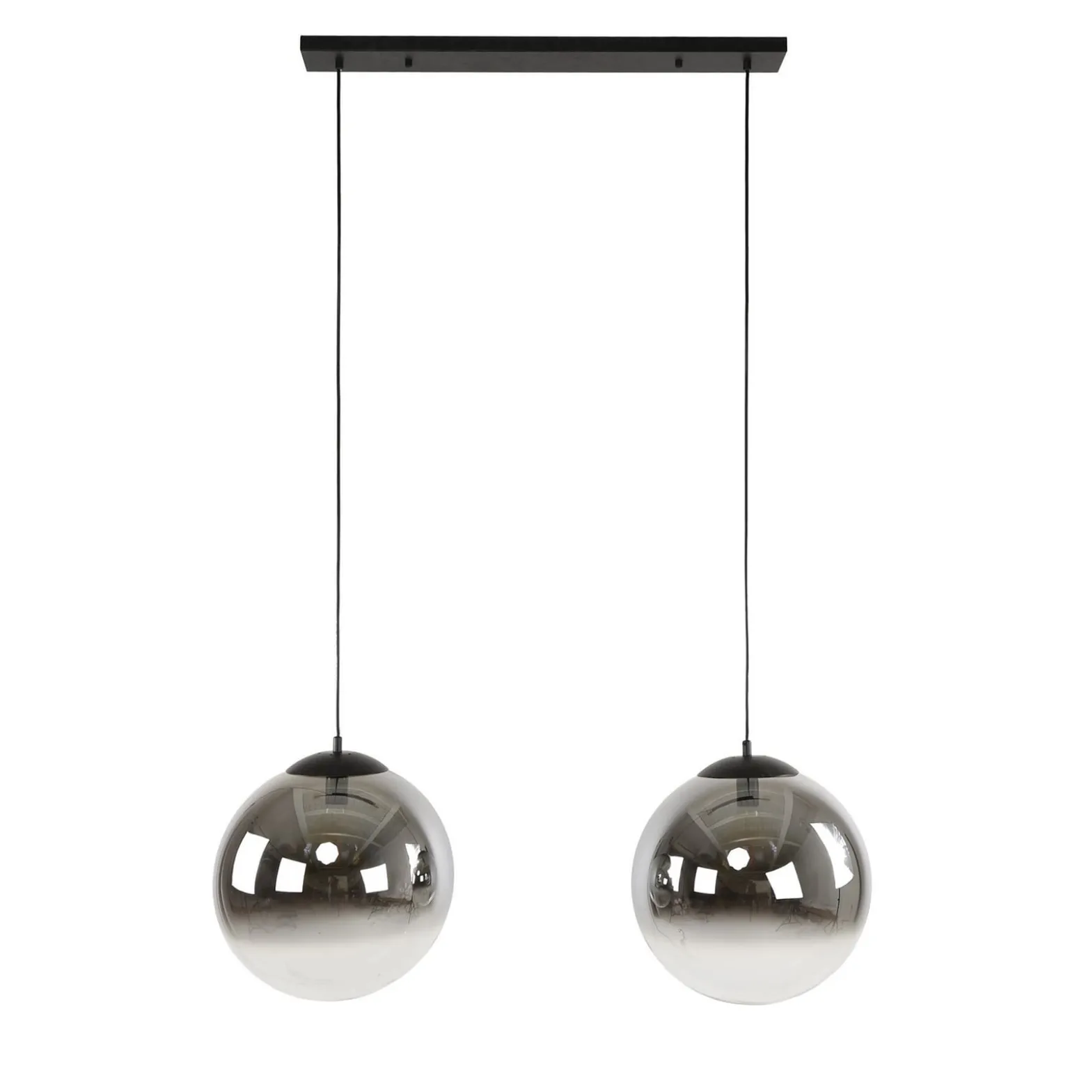 Glassball XL-riippuvalaisin, 2-valo, lasi, savunharmaa, antrasiitti