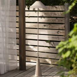 Globen Lighting Cannes -akkulattiavalaisin, beige, IP54