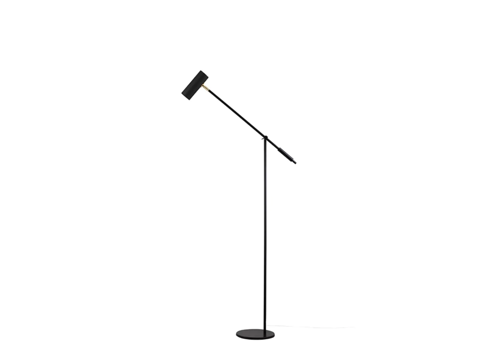 Globen Lighting Hubble READ -maavalaisin, musta, 140 cm