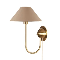Globen Lighting IRIS-seinälamppu, mokkaruskea, korkeus 32 cm