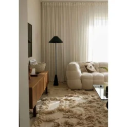 Globen Lighting lattiavalaisin Cannes, musta, korkeus 140 cm