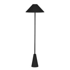 Globen Lighting lattiavalaisin Cannes, musta, korkeus 140 cm