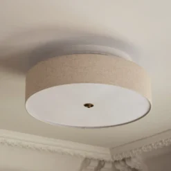 Globen Lighting Noah -kattovalaisin, halkaisija 65 cm, beige