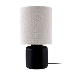 Globen Lighting pöytälamppu Florian, valkoinen/musta, korkeus 39 cm